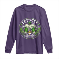 Lets Get Lucked Up Long Sleeve Shirt Funny Saint Patricks Day Lucky Drinking