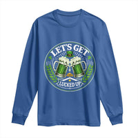 Lets Get Lucked Up Long Sleeve Shirt Funny Saint Patricks Day Lucky Drinking