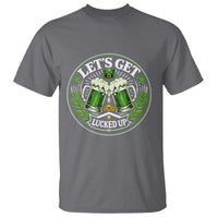 Lets Get Lucked Up T Shirt Funny Saint Patricks Day Lucky Drinking