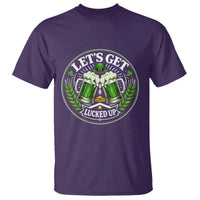 Lets Get Lucked Up T Shirt Funny Saint Patricks Day Lucky Drinking