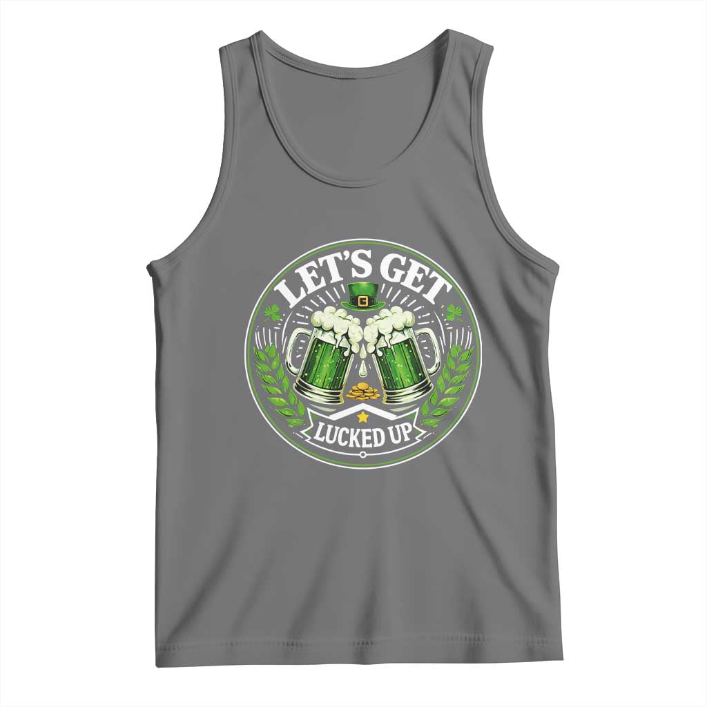 Lets Get Lucked Up Tank Top Funny Saint Patricks Day Lucky Drinking