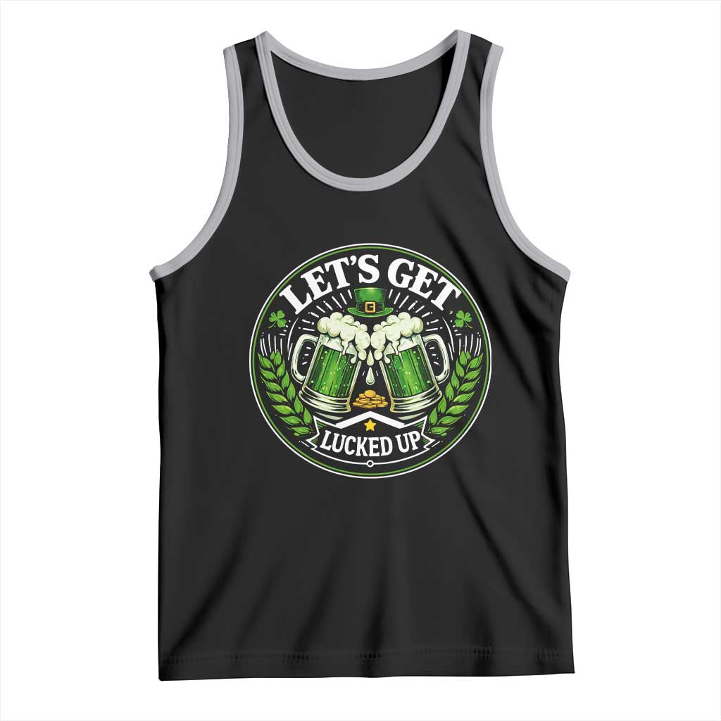 Lets Get Lucked Up Tank Top Funny Saint Patricks Day Lucky Drinking