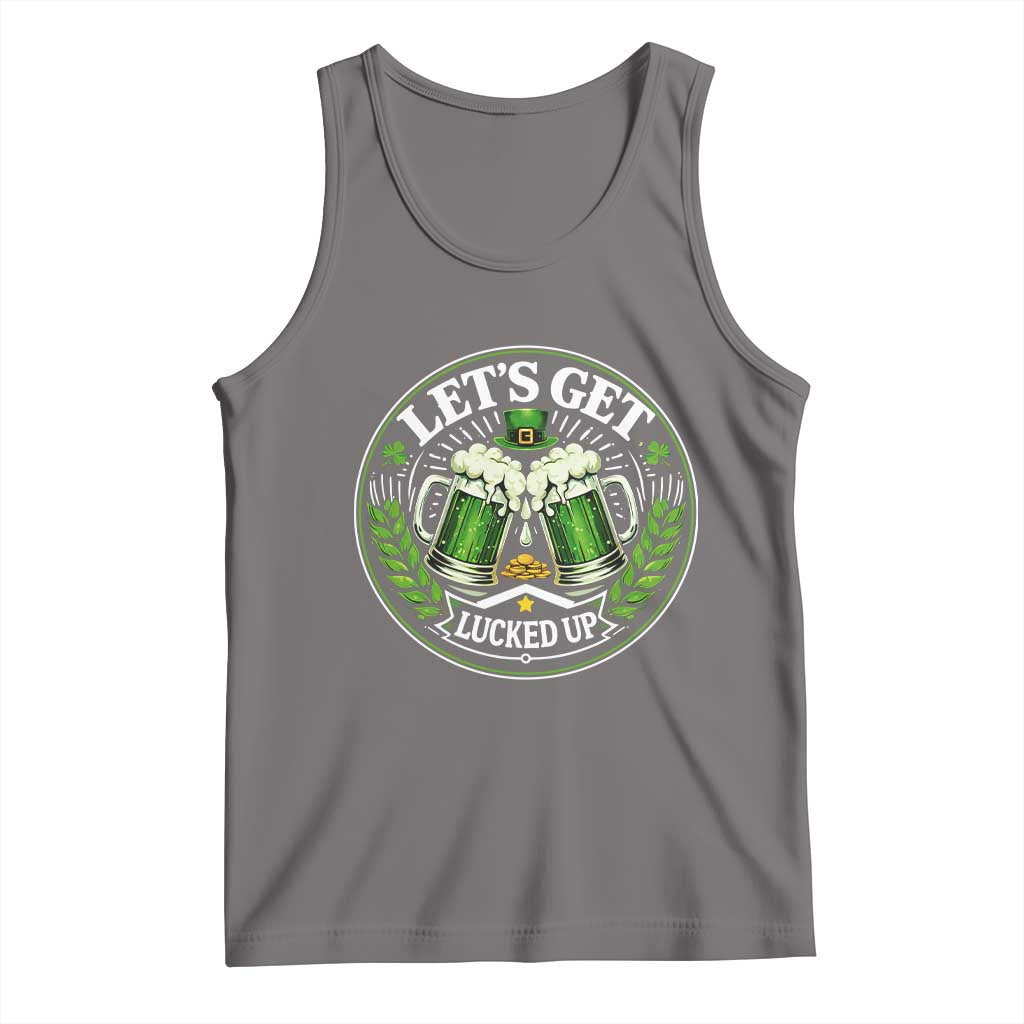 Lets Get Lucked Up Tank Top Funny Saint Patricks Day Lucky Drinking