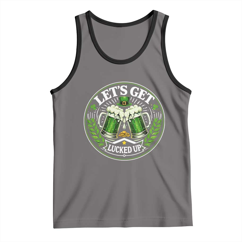 Lets Get Lucked Up Tank Top Funny Saint Patricks Day Lucky Drinking