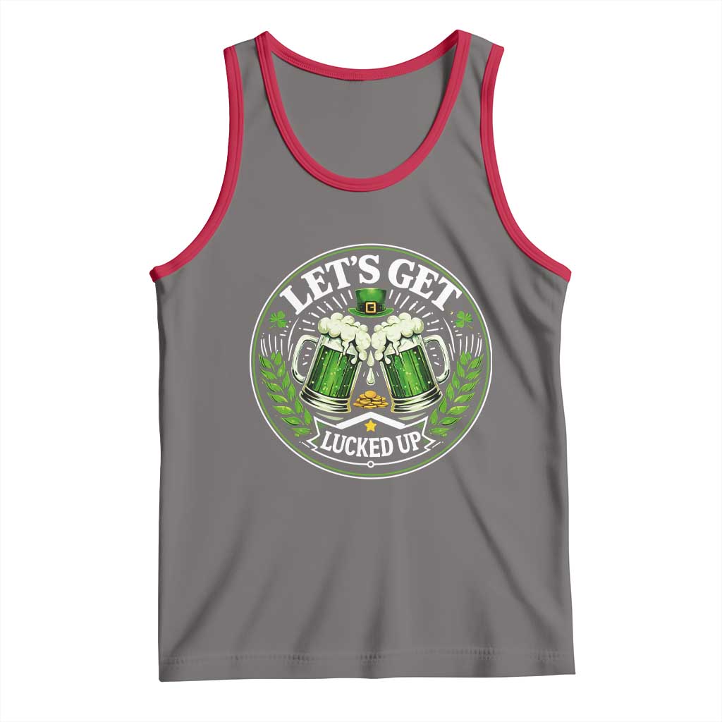 Lets Get Lucked Up Tank Top Funny Saint Patricks Day Lucky Drinking