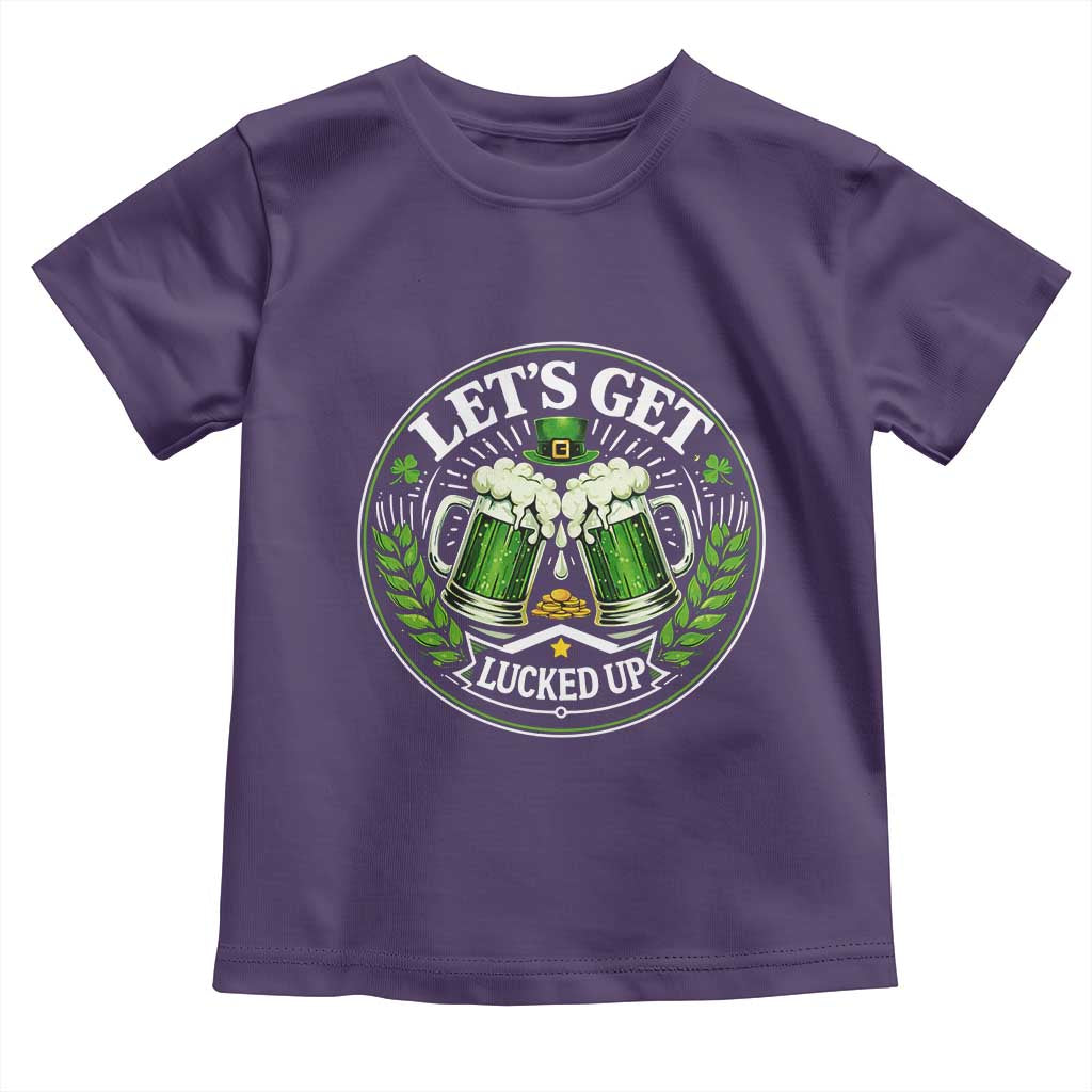 Lets Get Lucked Up Toddler T Shirt Funny Saint Patricks Day Lucky Drinking