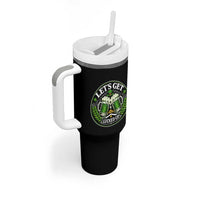 Lets Get Lucked Up Tumbler With Handle Funny Saint Patricks Day Lucky Drinking