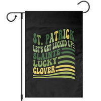 Lets Get Lucked Up Garden Flag Funny St Patricks Day