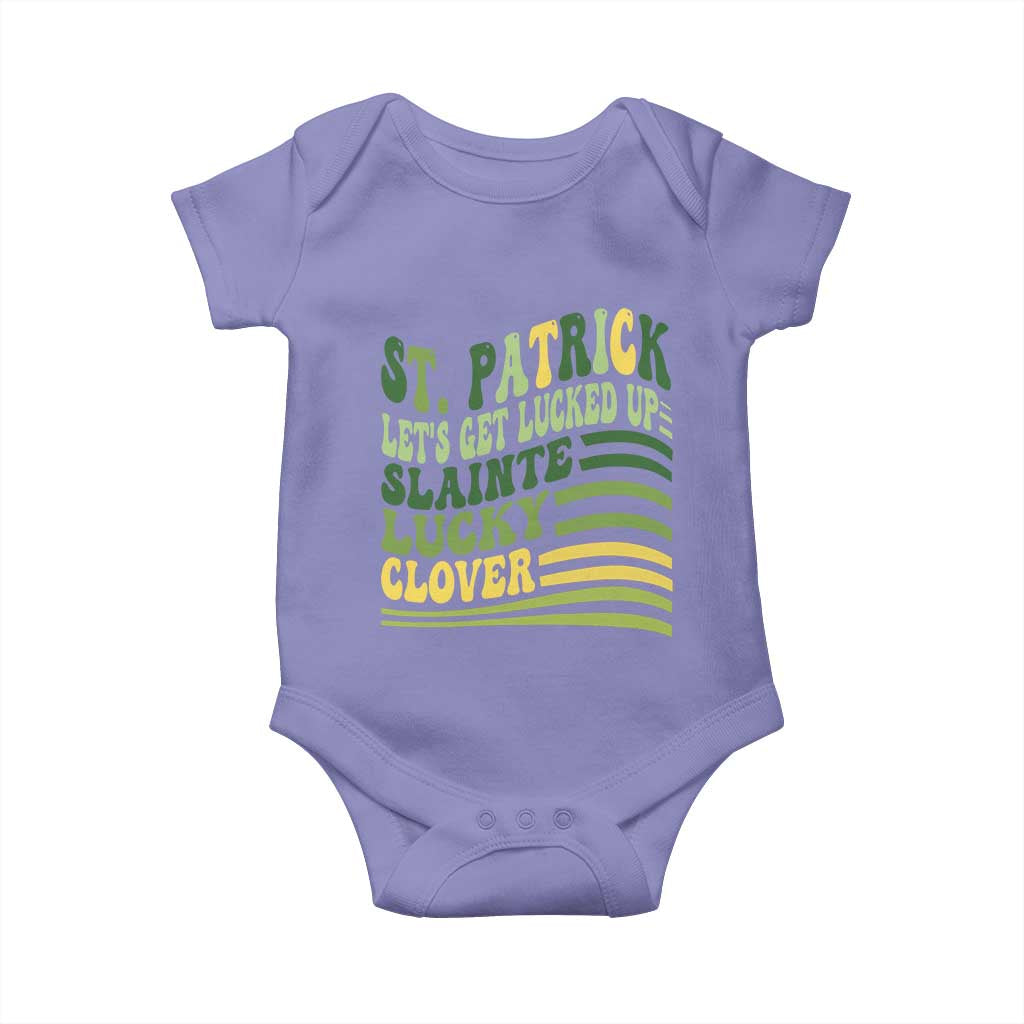 Lets Get Lucked Up Baby Onesie Funny St Patricks Day