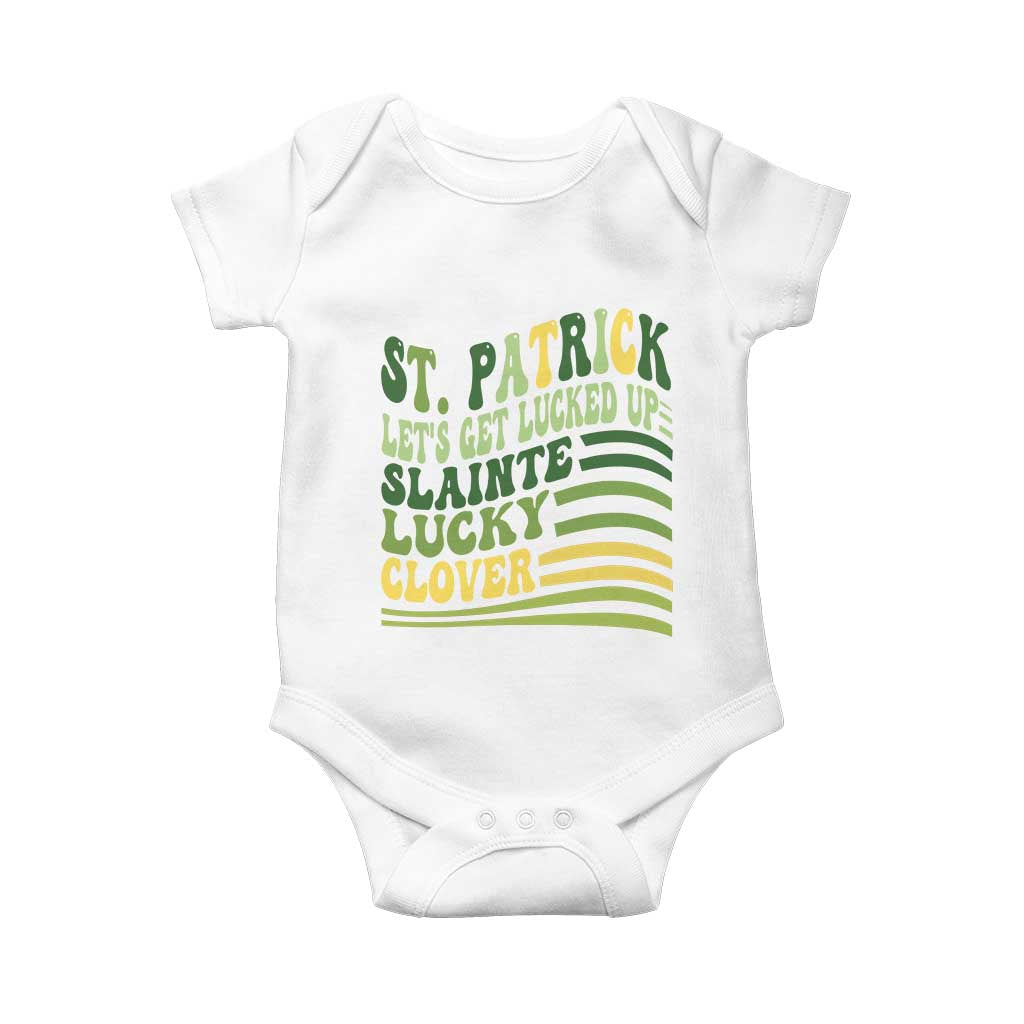 Lets Get Lucked Up Baby Onesie Funny St Patricks Day