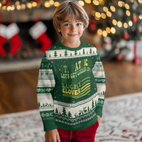 Lets Get Lucked Up Ugly Christmas Sweater Funny St Patricks Day