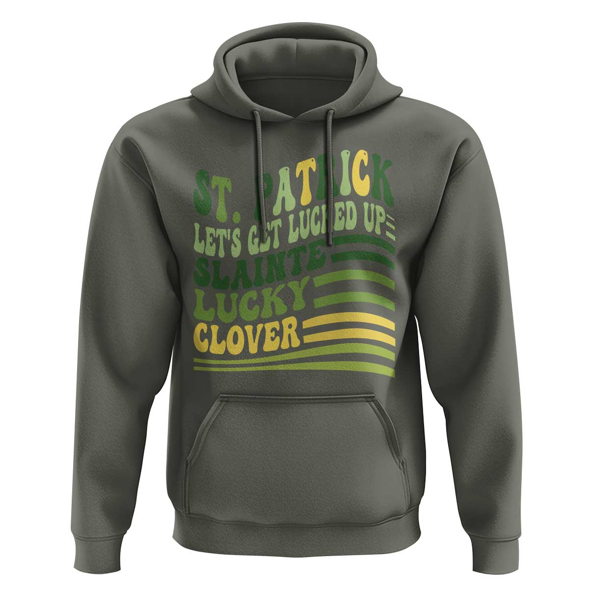 Lets Get Lucked Up Hoodie Funny St Patricks Day
