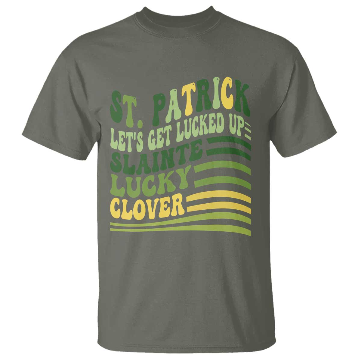 Lets Get Lucked Up T Shirt Funny St Patricks Day