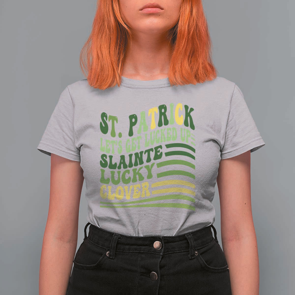 Lets Get Lucked Up T Shirt For Women Funny St Patricks Day
