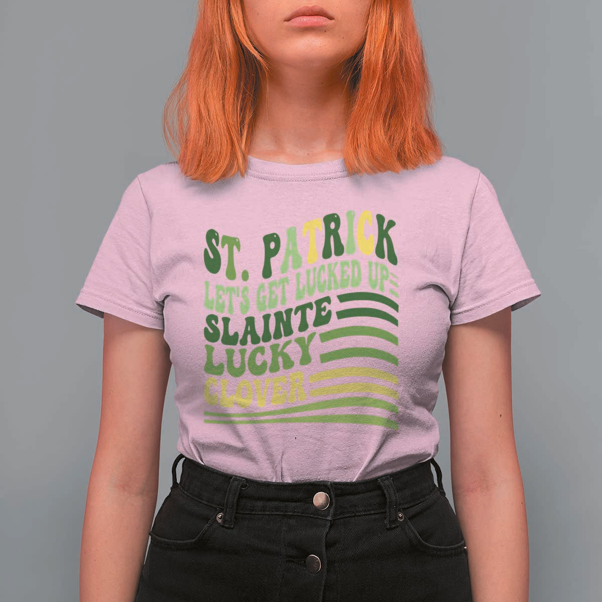 Lets Get Lucked Up T Shirt For Women Funny St Patricks Day
