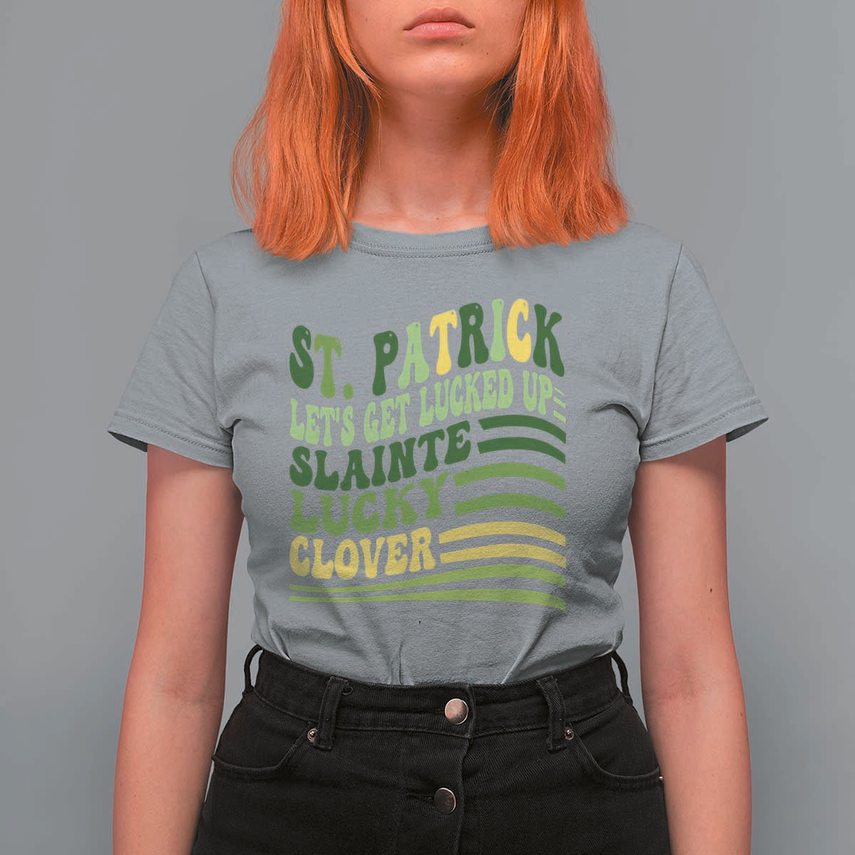 Lets Get Lucked Up T Shirt For Women Funny St Patricks Day
