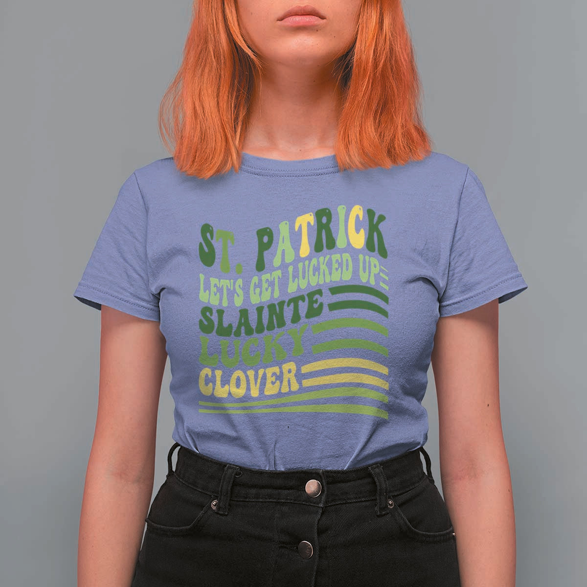 Lets Get Lucked Up T Shirt For Women Funny St Patricks Day