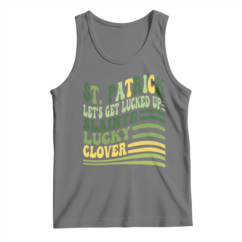 Lets Get Lucked Up Tank Top Funny St Patricks Day