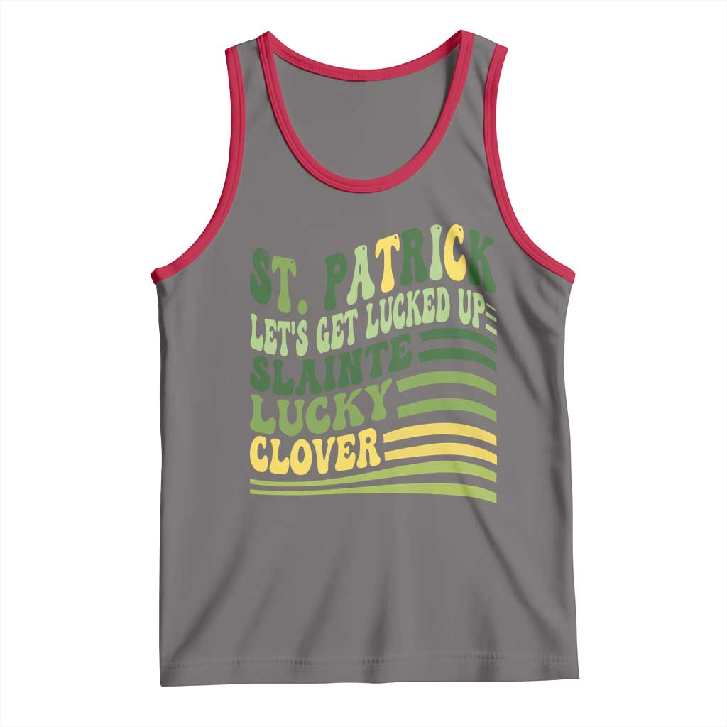 Lets Get Lucked Up Tank Top Funny St Patricks Day