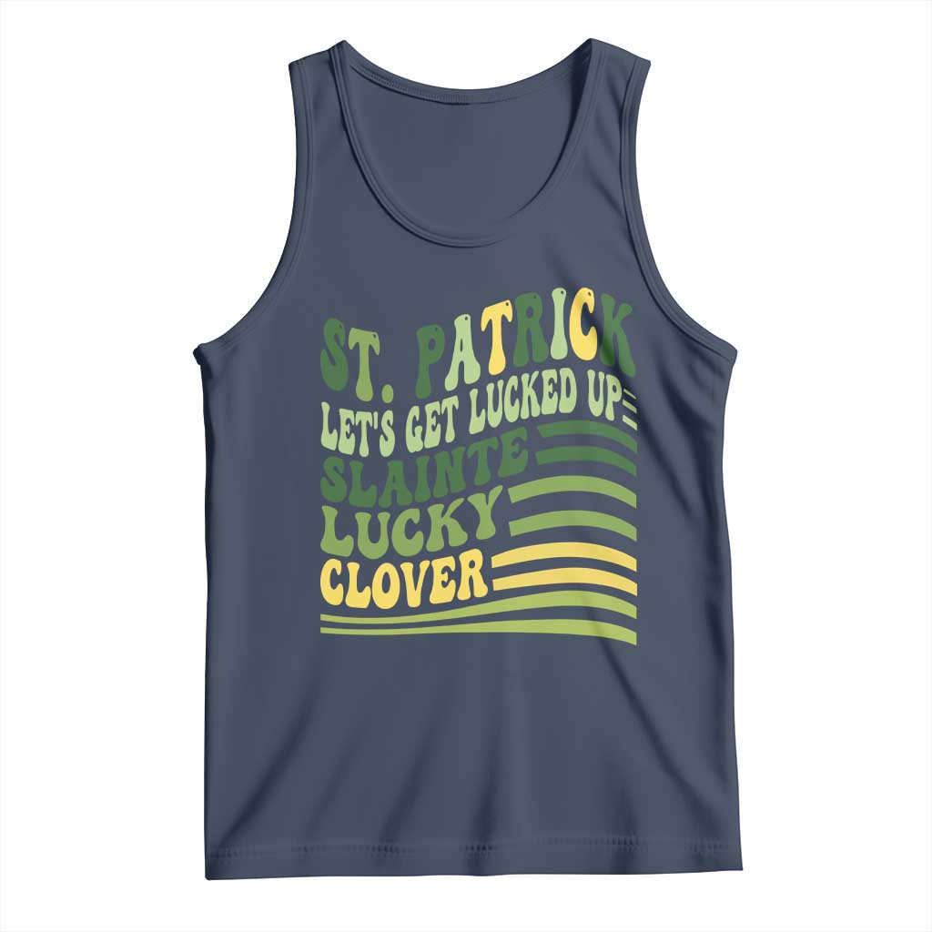 Lets Get Lucked Up Tank Top Funny St Patricks Day