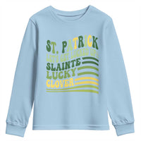 Lets Get Lucked Up Youth Sweatshirt Funny St Patricks Day