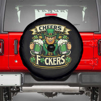 Cheers Fckers Spare Tire Cover Funny Leprechaun St Patricks Day Party