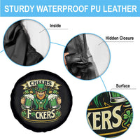Cheers Fckers Spare Tire Cover Funny Leprechaun St Patricks Day Party