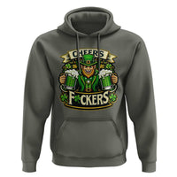 Cheers Fckers Hoodie Funny Leprechaun St Patricks Day Party