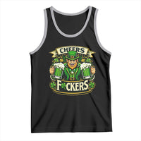 Cheers Fckers Tank Top Funny Leprechaun St Patricks Day Party