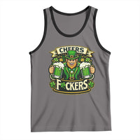 Cheers Fckers Tank Top Funny Leprechaun St Patricks Day Party
