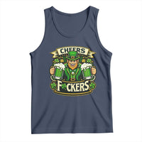 Cheers Fckers Tank Top Funny Leprechaun St Patricks Day Party