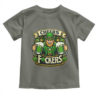 Cheers Fckers Toddler T Shirt Funny Leprechaun St Patricks Day Party