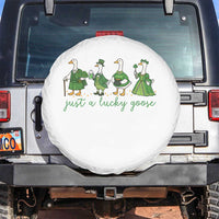 Just A Lucky Goose Spare Tire Cover Funny St Patricks Day Irish Gift