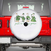 Just A Lucky Goose Spare Tire Cover Funny St Patricks Day Irish Gift