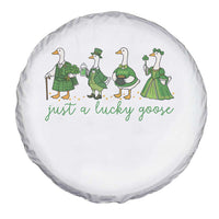 Just A Lucky Goose Spare Tire Cover Funny St Patricks Day Irish Gift