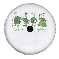 Just A Lucky Goose Spare Tire Cover Funny St Patricks Day Irish Gift