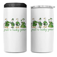 Just A Lucky Goose 4 in 1 Can Cooler Tumbler Funny St Patricks Day Irish Gift