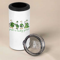 Just A Lucky Goose 4 in 1 Can Cooler Tumbler Funny St Patricks Day Irish Gift