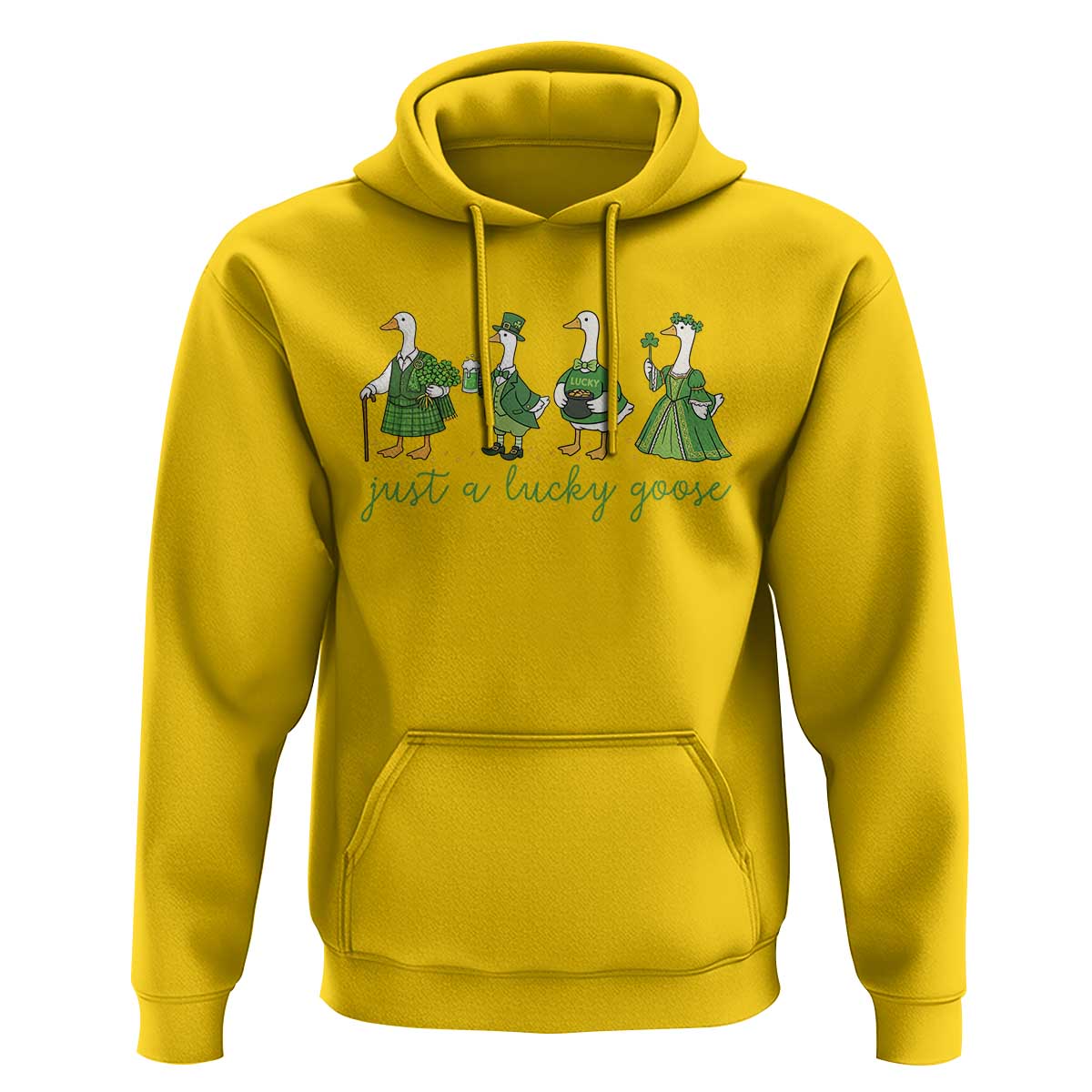 Just A Lucky Goose Hoodie Funny St Patricks Day Irish Gift