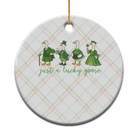 Just A Lucky Goose Ceramic Ornament Funny St Patricks Day Irish Gift
