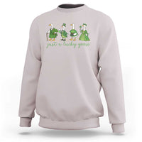 Just A Lucky Goose Sweatshirt Funny St Patricks Day Irish Gift
