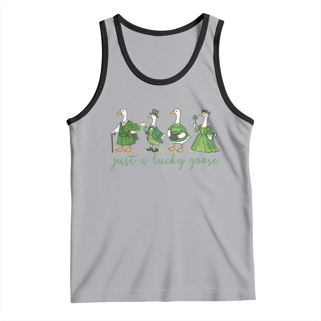 Just A Lucky Goose Tank Top Funny St Patricks Day Irish Gift