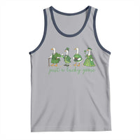Just A Lucky Goose Tank Top Funny St Patricks Day Irish Gift