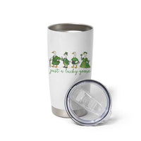 Just A Lucky Goose Tumbler Cup Funny St Patricks Day Irish Gift