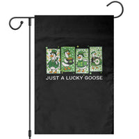 Just A Lucky Goose Garden Flag Funny Irish Crew St Patricks Day