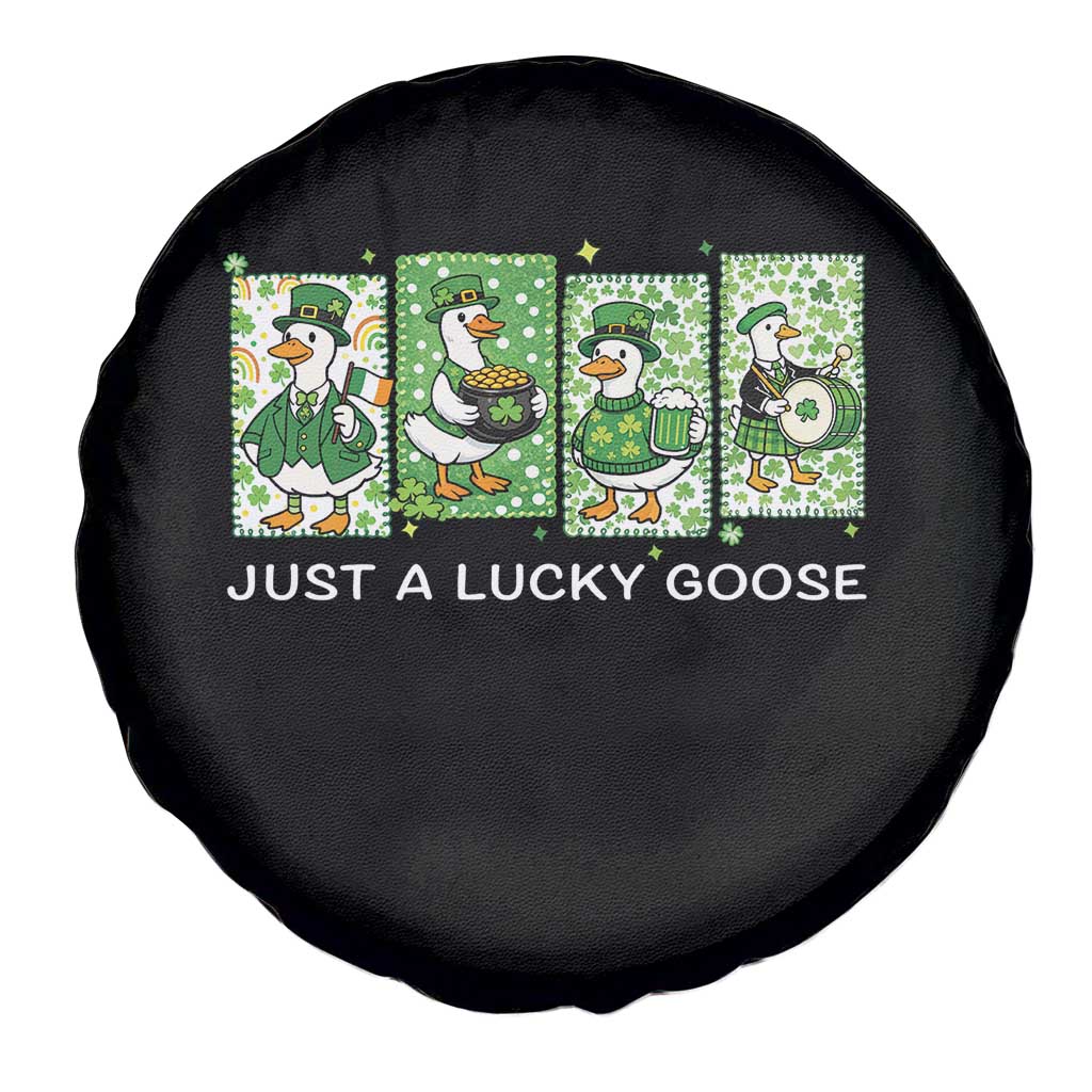 Just A Lucky Goose Spare Tire Cover Funny Irish Crew St Patricks Day