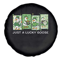 Just A Lucky Goose Spare Tire Cover Funny Irish Crew St Patricks Day