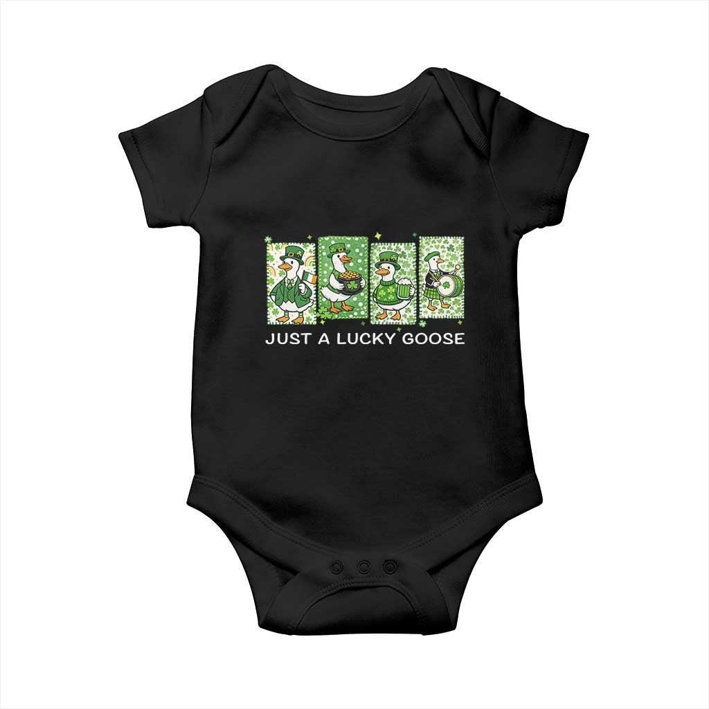 Just A Lucky Goose Baby Onesie Funny Irish Crew St Patricks Day