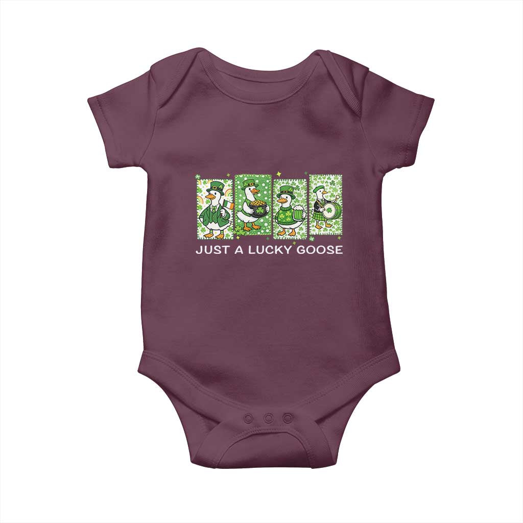 Just A Lucky Goose Baby Onesie Funny Irish Crew St Patricks Day