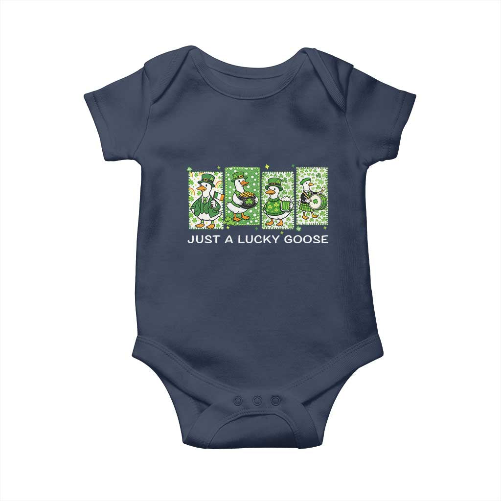 Just A Lucky Goose Baby Onesie Funny Irish Crew St Patricks Day